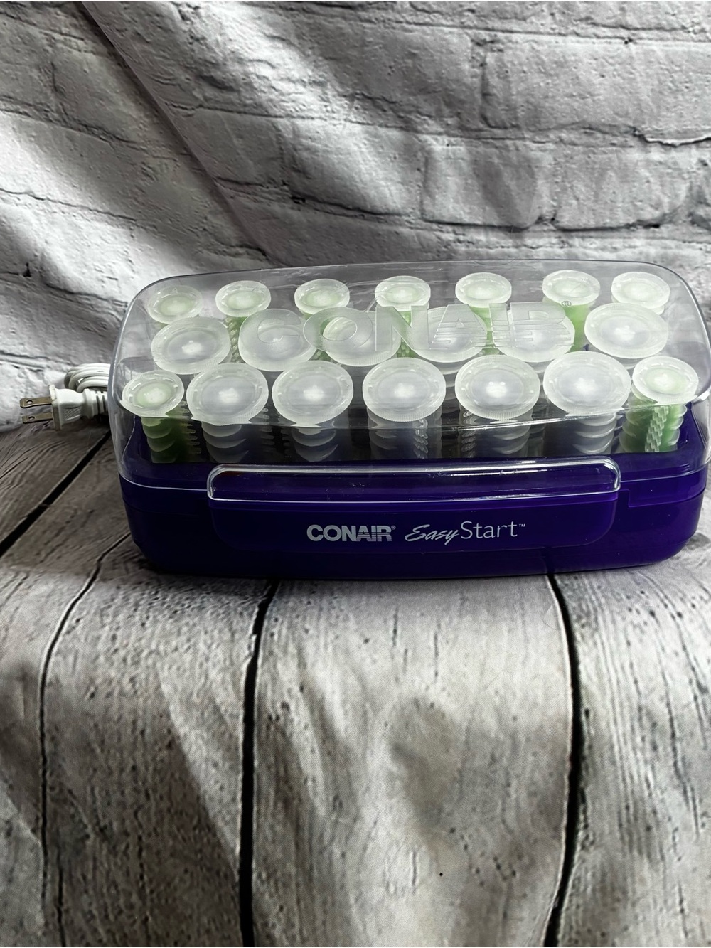 Conair Easy Start Hair Curler Hot Roller Set Womens 20 Multi Sz Rollers No Clips